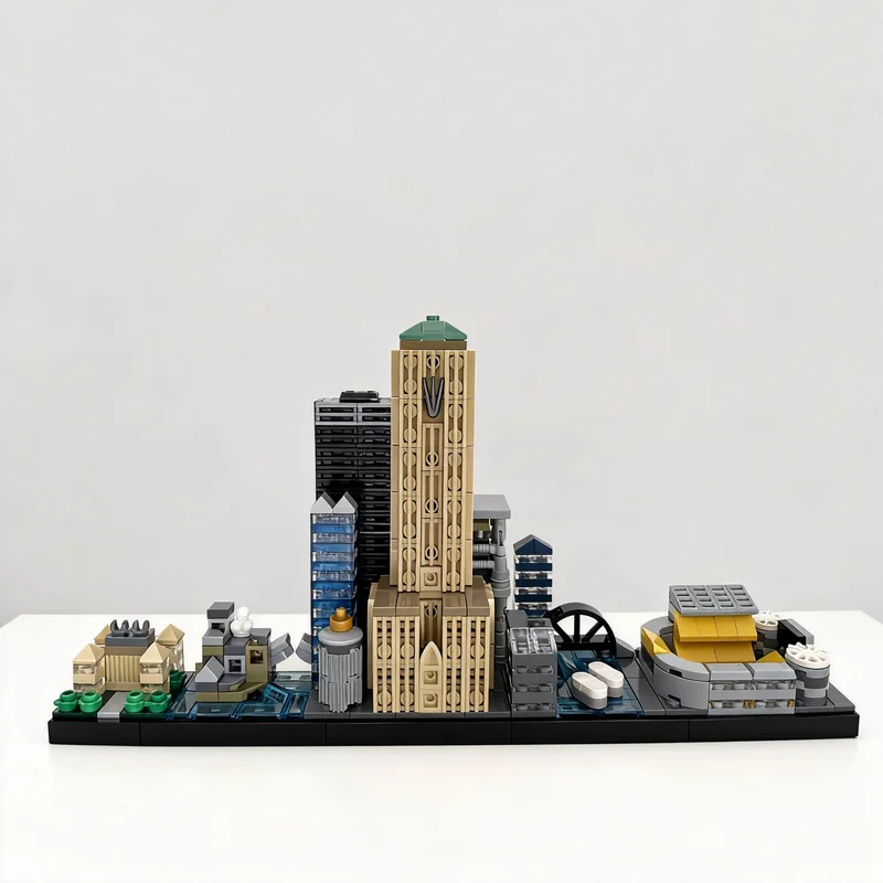

569 PCS Stereoscopic Model Of Skylines In Movie Cities DIY Educational Assembly Birthday Home Collection Display Popular Gifts