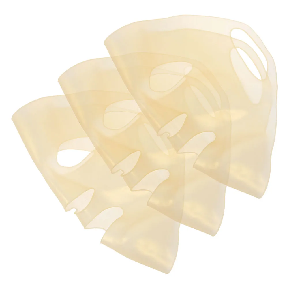 

3pcs Silicone Face Mask Cover Reusable Moisturizing Applicator Foldable Washable Skincare Facial