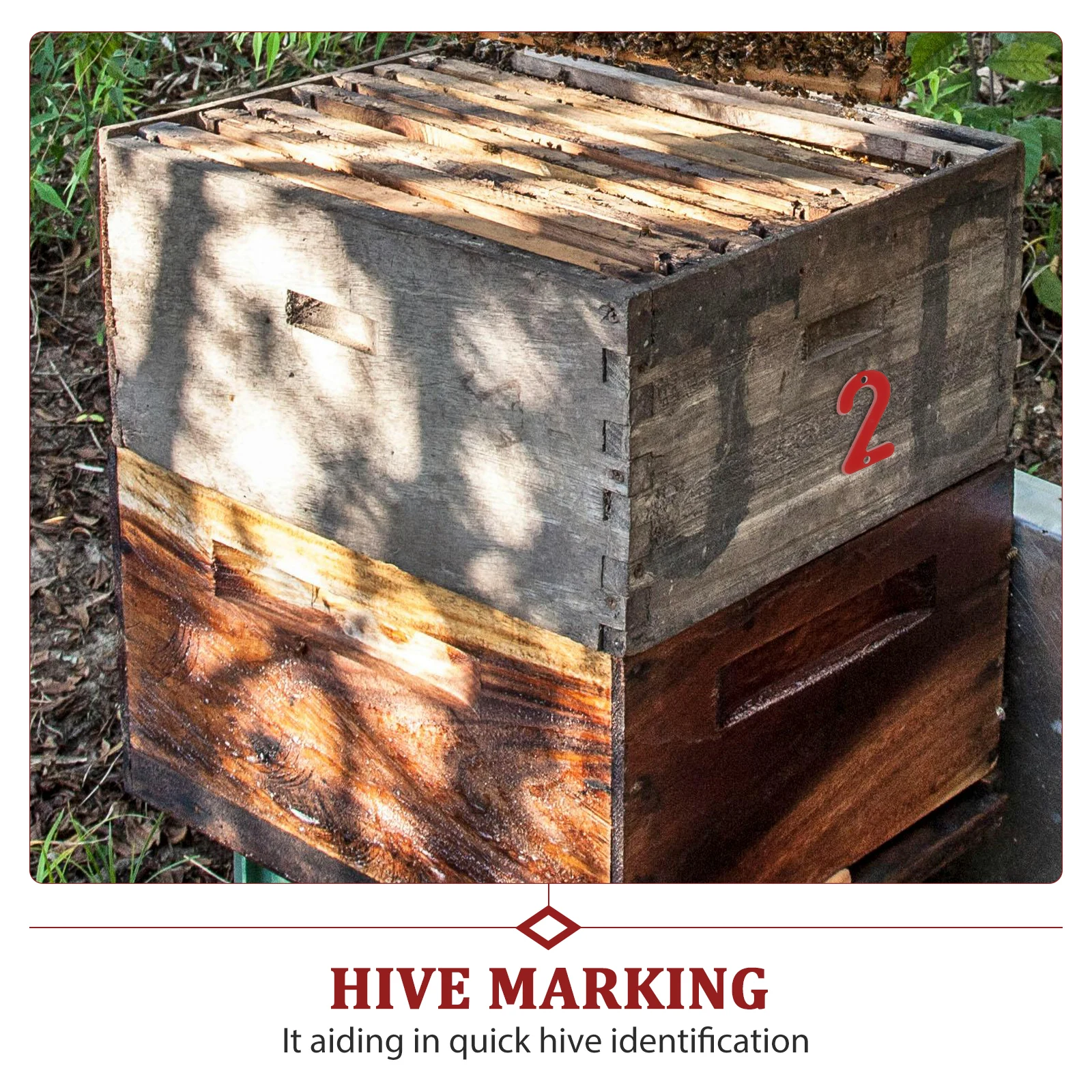 

3 Sets Hive Numbers Plastic Beekeeping Tags for Identification Marker Durable Weather Resistant Clear Legible Fits Various