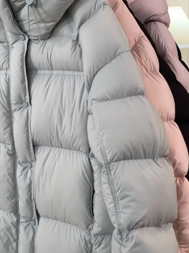 Unico ort ey Puffer Jaet Bread Sle Thi Capispalla da donna Inverno 2025 Nuova versione coreana Calda fibra di poliestere