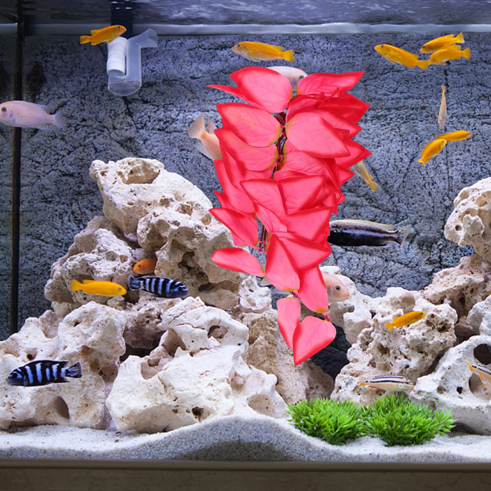 

Artificial Realistic Plastic Reptile Tank Fake Vine Plant Decoration Lifelike Terrarium Simulated Vines Ornament