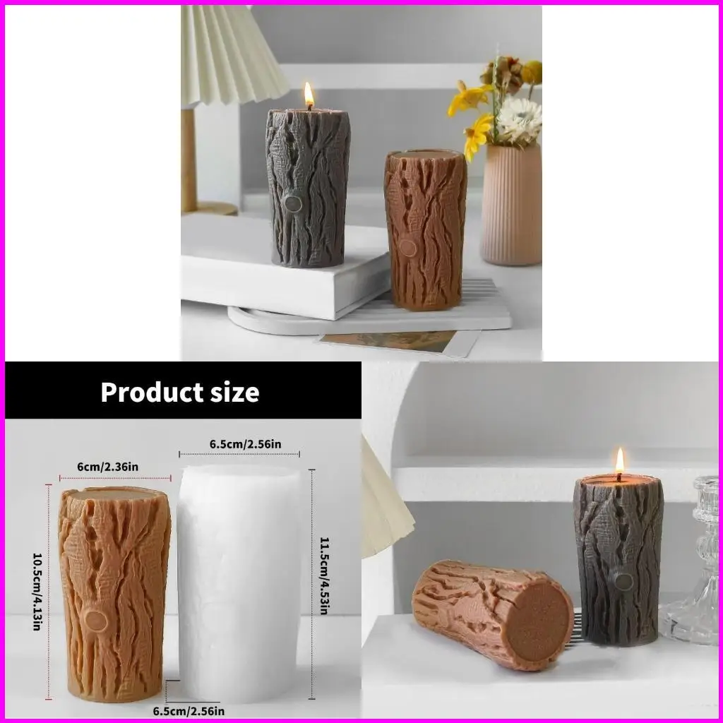 

Tree Stump Silicone Molds Unique Making Molds Silicone Texture for Home Crafting and Unique Creation
