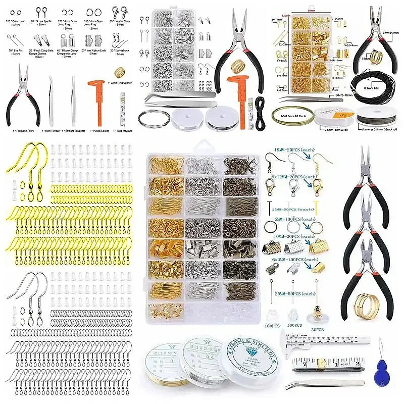 Jewelry Making Supplies Kits Jewelry Tools Set DIY Jewelery Findings Alloy Splicing Provide Beginners Repair Tools Accessories