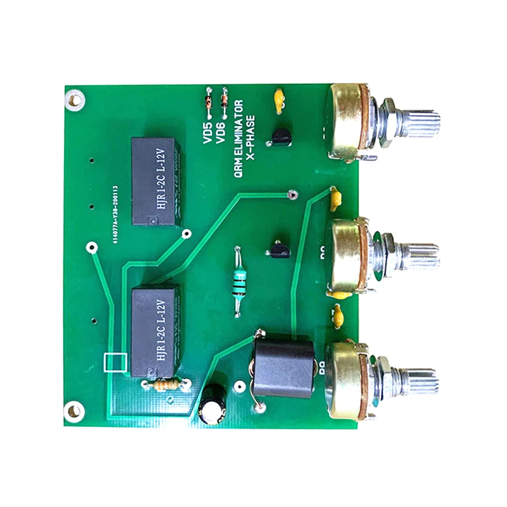 QRM Eliminator xphase 1.8-30MHz HF zespół PTT sterowanie gotowy Eliminator Diy zestaw wbudowany PTT Control 13.8V