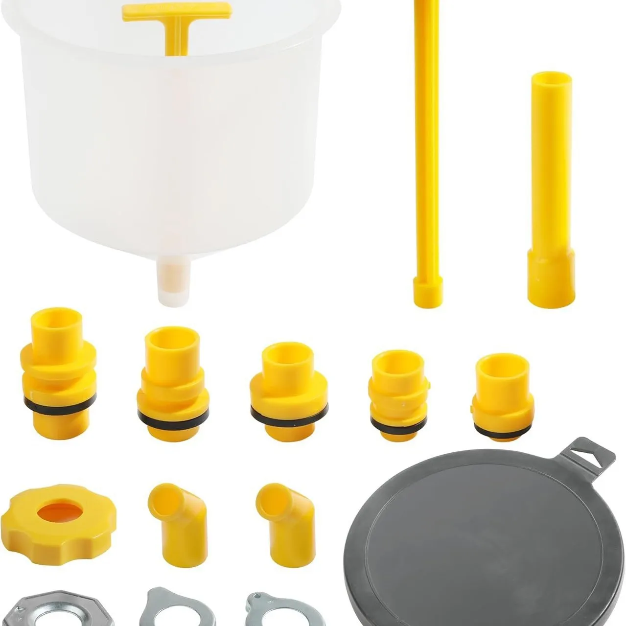 15 Pz/set Versare Olio Strumento Accessori Auto A Prova di Fuoriuscita Kit di Riempimento Del Liquido di Raffreddamento Misura Veicoli Universali Imbuto di Riempimento In Plastica Beccuccio