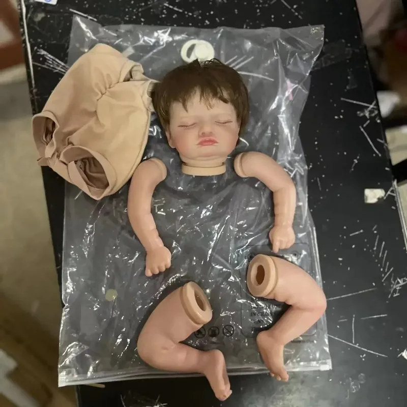 19インチ-48cm-睡眠中のロザリー人形キット-塗装済み人形パーツ-本物そっくりのリボーンベビー-diyおもちゃ