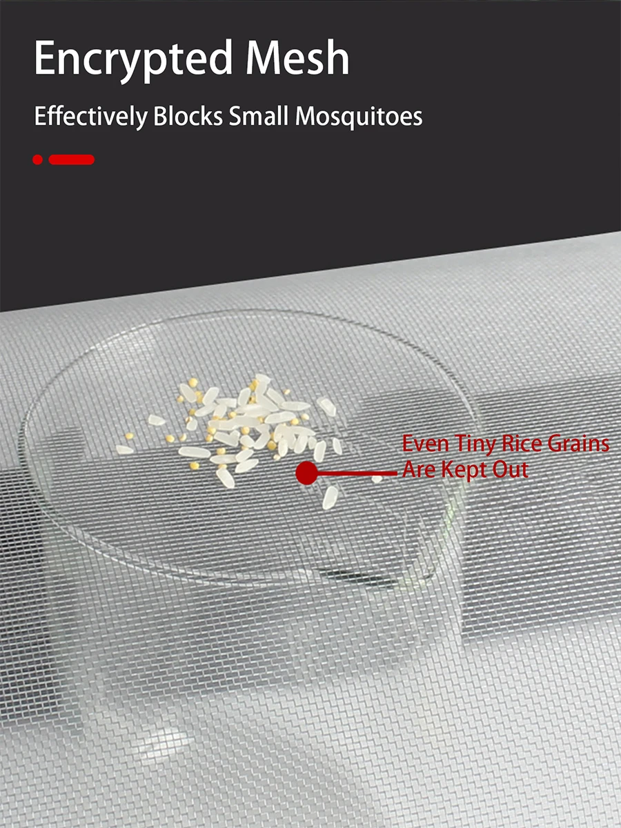 Self-Adhesive Mosquito Net for Windows - Washable, Reusable, Invisible Mesh, Durable, Insect and Mosquito Proof, Easy to Install