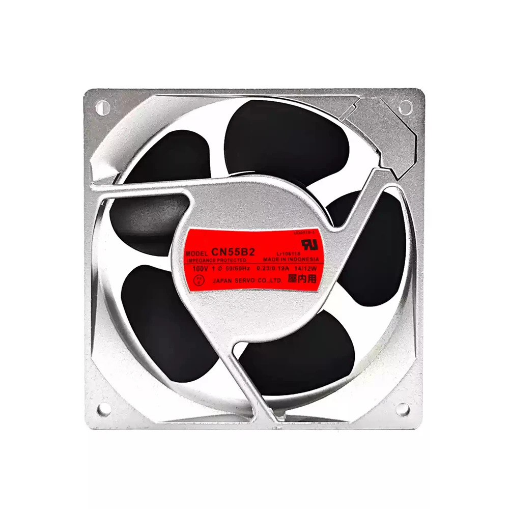 

Вентилятор охлаждения CN55B2 AC 100 В 0,23/0,19 А 14/12 Вт 2950 об/мин 12 см 12038 120X120X38MM