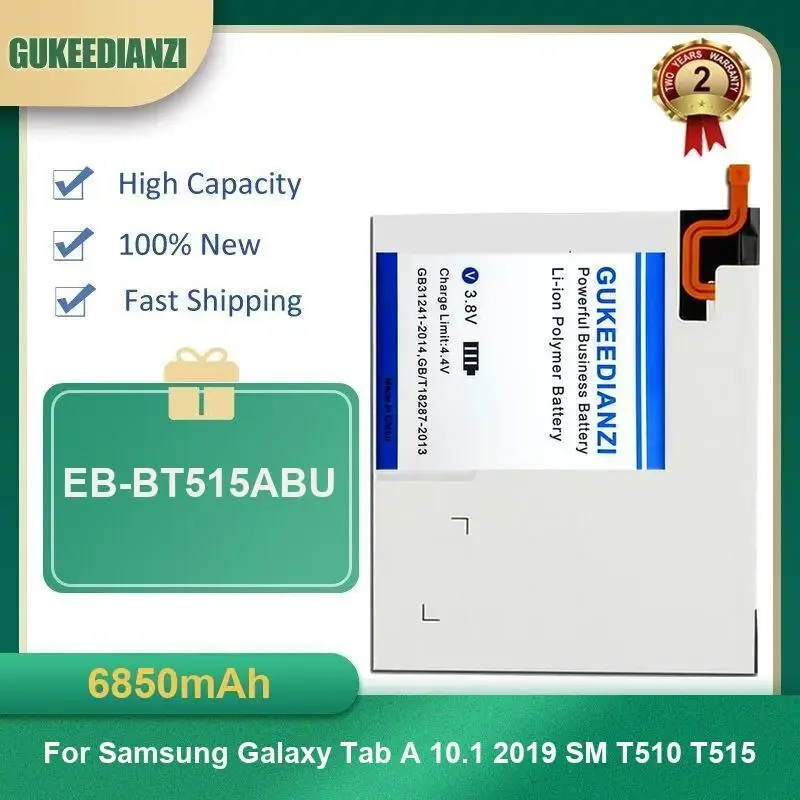 

6850mAh EB-BT515ABU Tablet Battery For Samsung Galaxy Tab A 10.1 2019 SM T510 T515 High Capacity