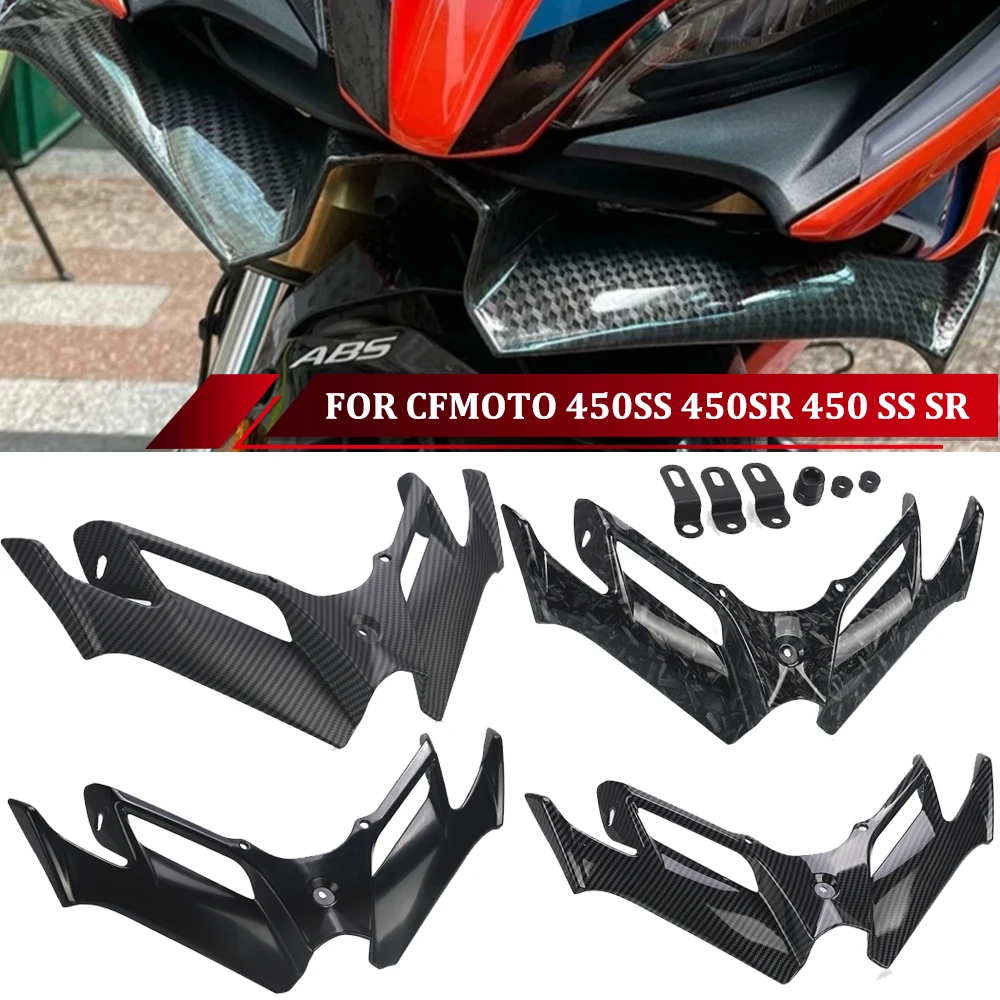 For CFMOTO CF MOTO 450SS 450SR 450 SS SR 2023 2024 2025 Motorcycle Accessories Aerodynamic Windshield Fairing Winglet Deflector