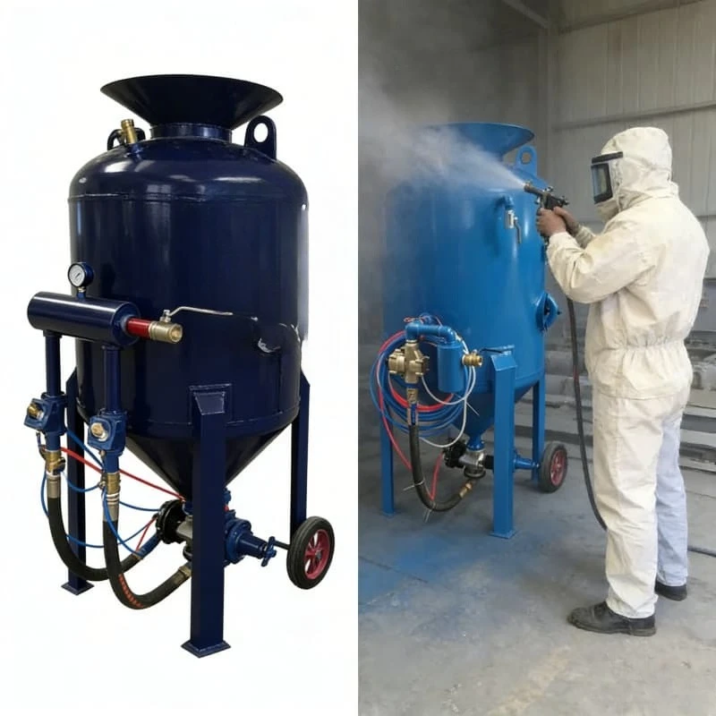 

Wet Blasting Rust Remover Portable Sand Blasting Pot Wet Sand Blaster Machine High Pressure Portable Sandblaster Customized Sale