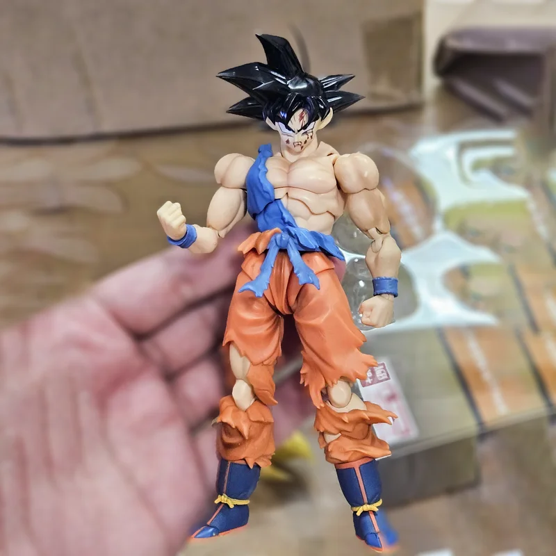 Son Goku Kit Figura BANDAI Dragon Ball Z Dcg Shf Super Saiyan Ssj Spot Original Anime Action Decorative Supplies Birthday Gift - Image 4