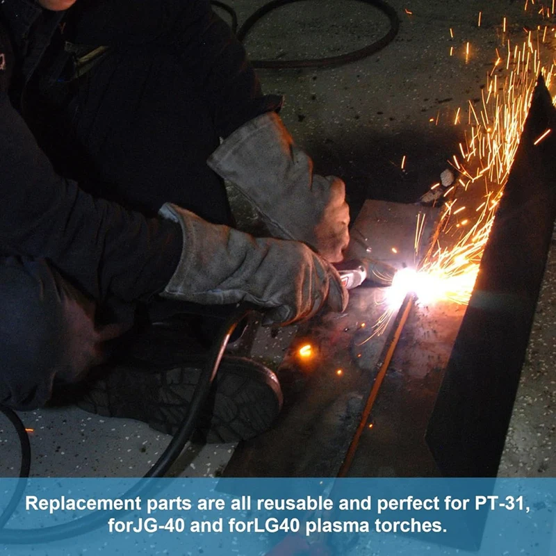 

200 шт. наконечники для плазменной резки PT-31, подходят для CUT-45 CUT-50 CT-312 MIG205MP, расходные материалы для плазменной резки с горелкой-ABLM