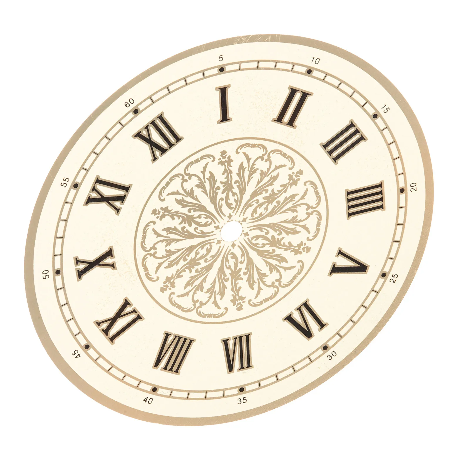 Wall Clock Dial Replacement Aluminum Material Smooth Edge Round Dial for DIY Clock Making Stylish Sophisticated Design Long Term