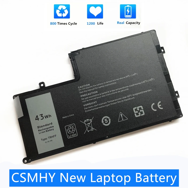 CSMHY NewTRHFF-batería original para Dell Inspiron 5547, 5545, 5548, 5447, 5445, 14-5448, 15-5447, 5547, 3450, 1V2F6, 01V2F, 43Wh, 3550 V