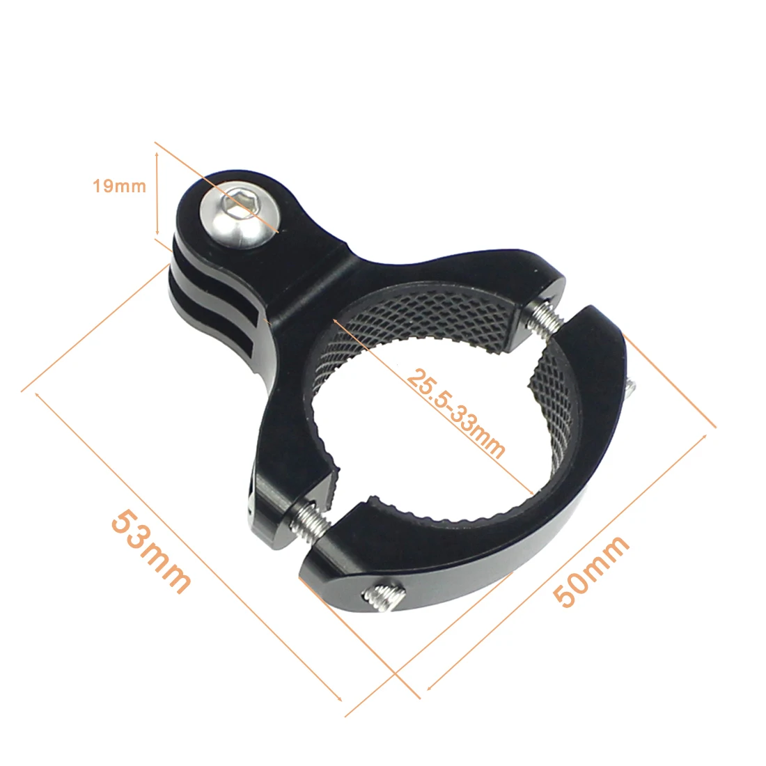 Motorrad Fahrrad Lenker Clip Halter Fahrrad Sattelstütze Klemme o Typ Roll halterung für Gopro 13 Insta360 x4 Kamera Stabilisator Ständer – Detail 1