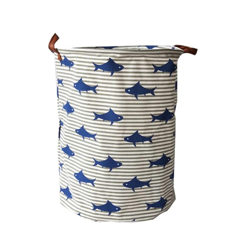 

Foldable Cotton Storage Basket Foldable Clothes Storage Vasket For Clothes Socks Laundry Organizer Household Dustproof Bucket