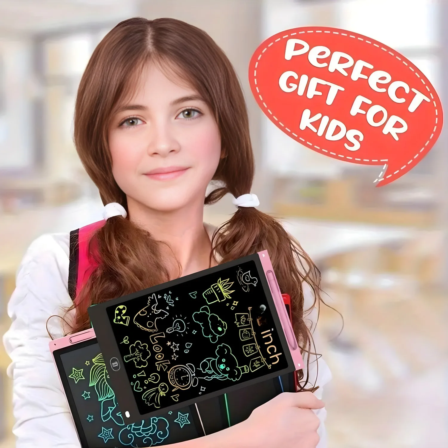 20pcs 12-inch LCD writing and drawing board, eye protection screen, smooth writing, one key to clear, reusable。 stem toys