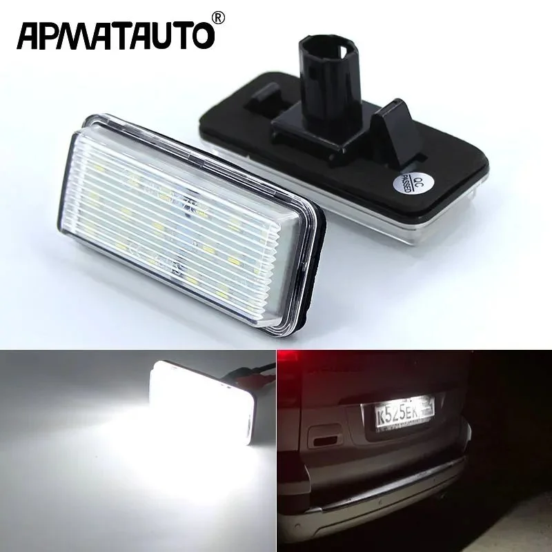 2pcs Canbus Led Number Plate Light For Lexus LX470 LX570 Toyota Land Cruiser 100 200 Prado 120 Reiz 4D Mark X License Plate Lamp