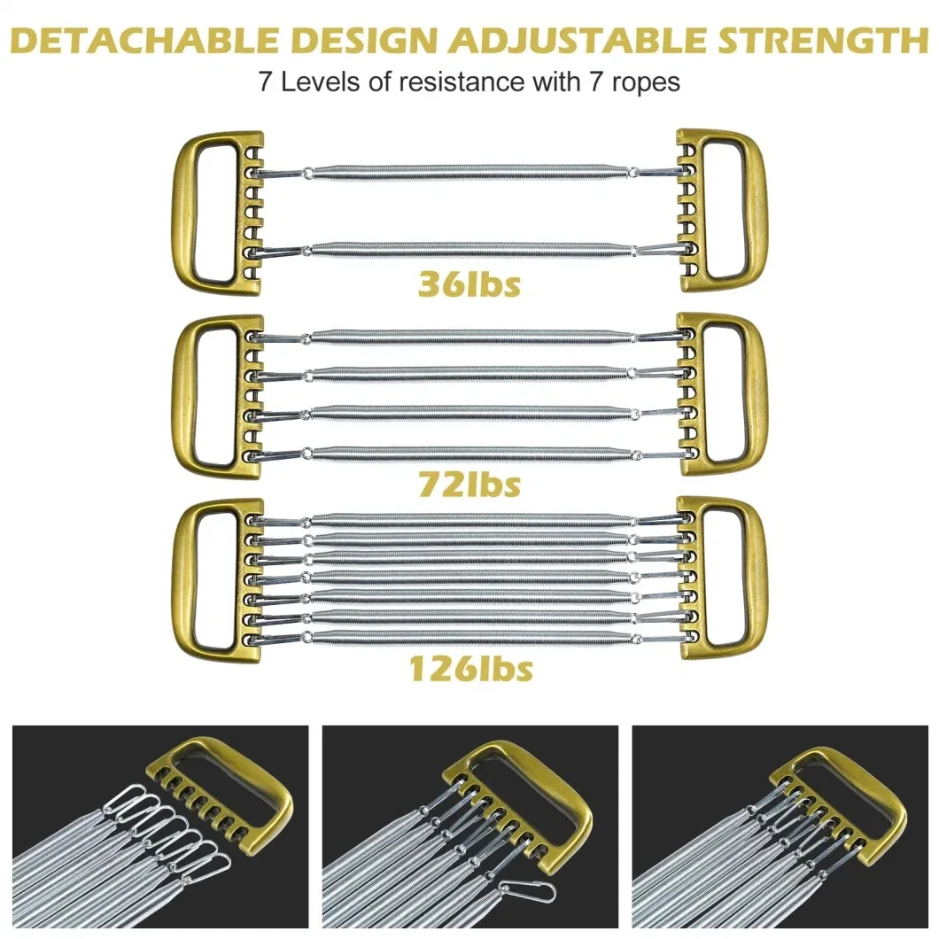 Chest Expander Training Muscles Strengthen Fitness Home Office Arm 7 Spring Exercise Body Building Workout