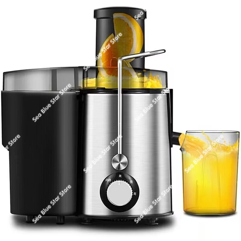 Small silver juicer Mini stainless steel multi-functional slag juice separation Silver household juice machine