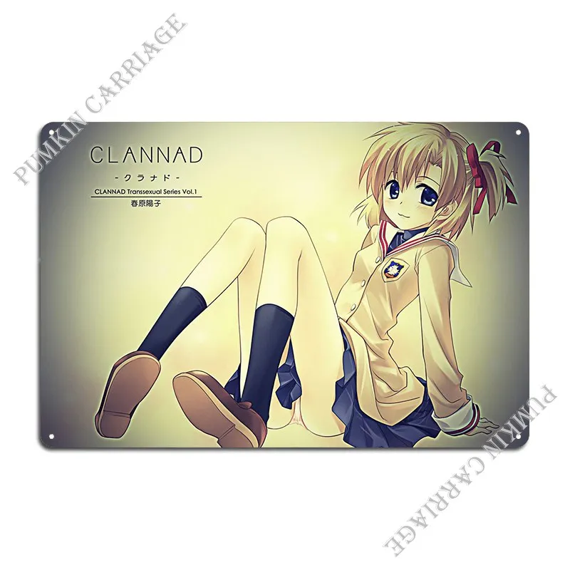 Clannad Metal Sign Retro Party Custom Wall Cave Tin Sign Poster