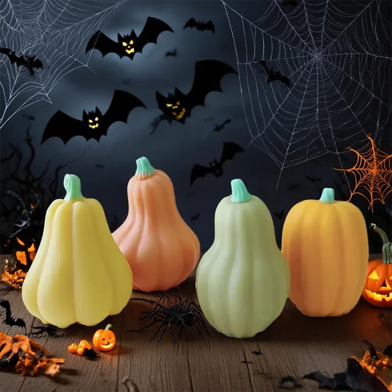 Molde de Silicona 3D para Velas y Jabones, Diseño de Calabaza de Halloween, Decoración de Aromaterapia, Herramientas de Silicona para Velas, Regalos Hechos a Mano