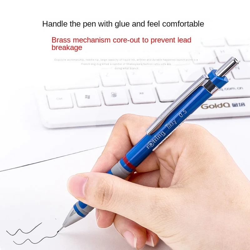 Rotring Tikky Mechanical Pencils Set 0.5mm Automatic Writing Pencil with 2B Leads and Eraser, Student School Office Supplies