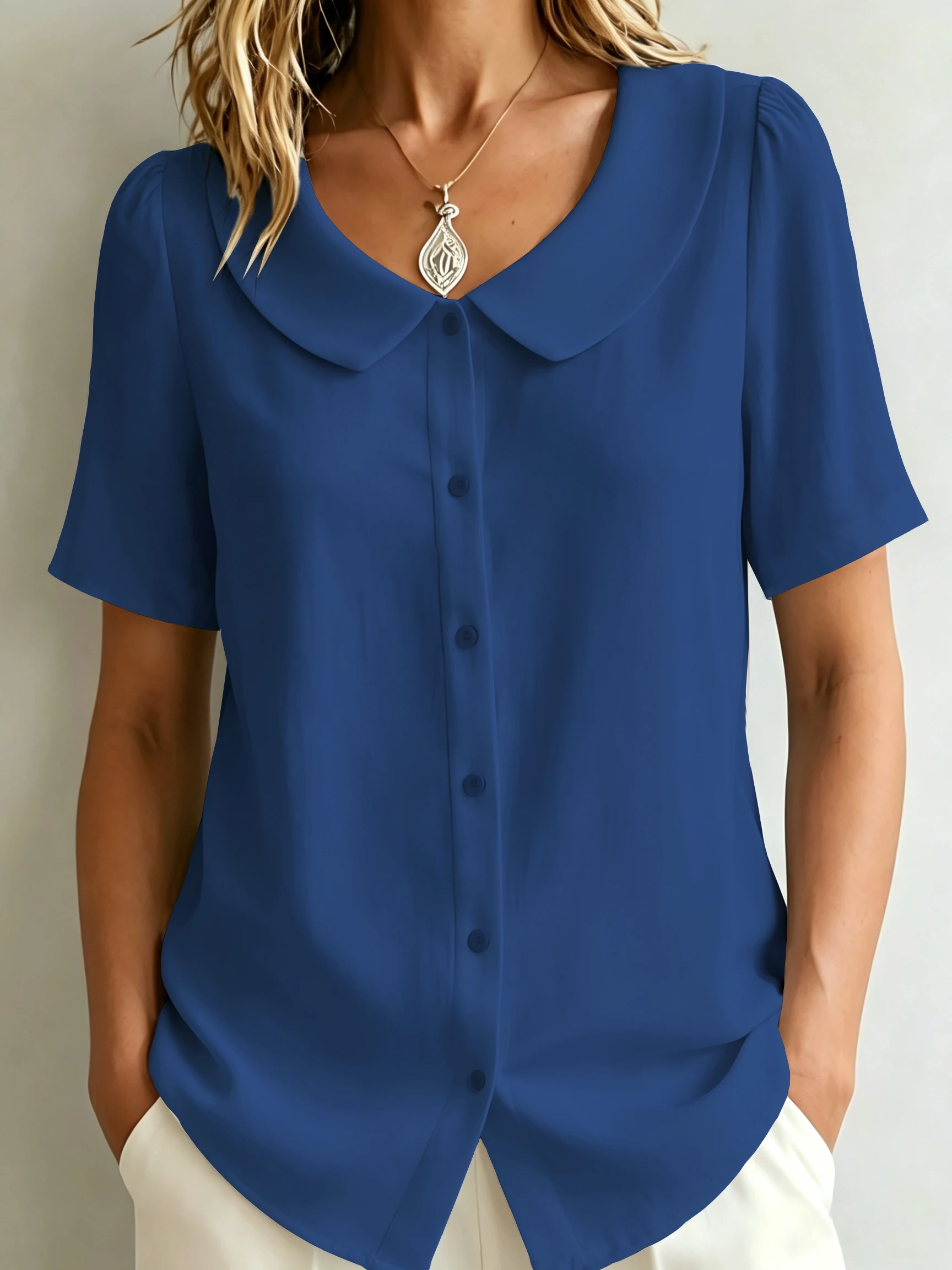 Elegante Damenbluse im lässigen Stil – Perfekt für den Wochenendurlaub – Detail 2