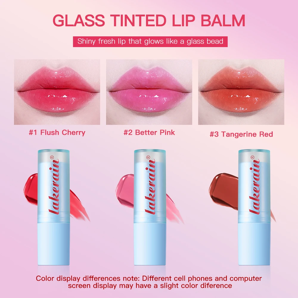 Bálsamo labial hidratante de cristal de espejo, 3 piezas, larga duración, antigrietas, brillo labial, maquillaje, cuidado de los labios