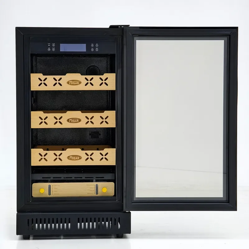 Meijia Cedar Wood Cigar Cabinet with Temperature Control Insect Proof Moisture Proof Humidifier Small Household Storage Box