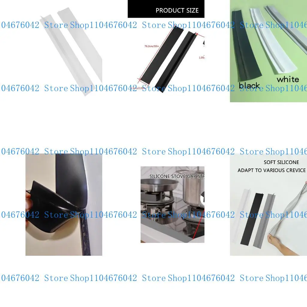 5asd 2Pcs Silicone Stove Gaps Covers Oven Gaps Filler Gas Stove Protector Easy Use