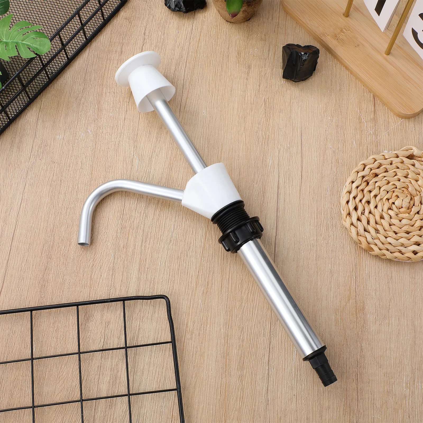Aluminum Hand Pump Faucet Water Dispenser Camping RV Sink Tool Durable Rust Proof Long Lasting Travel Trailer Manual