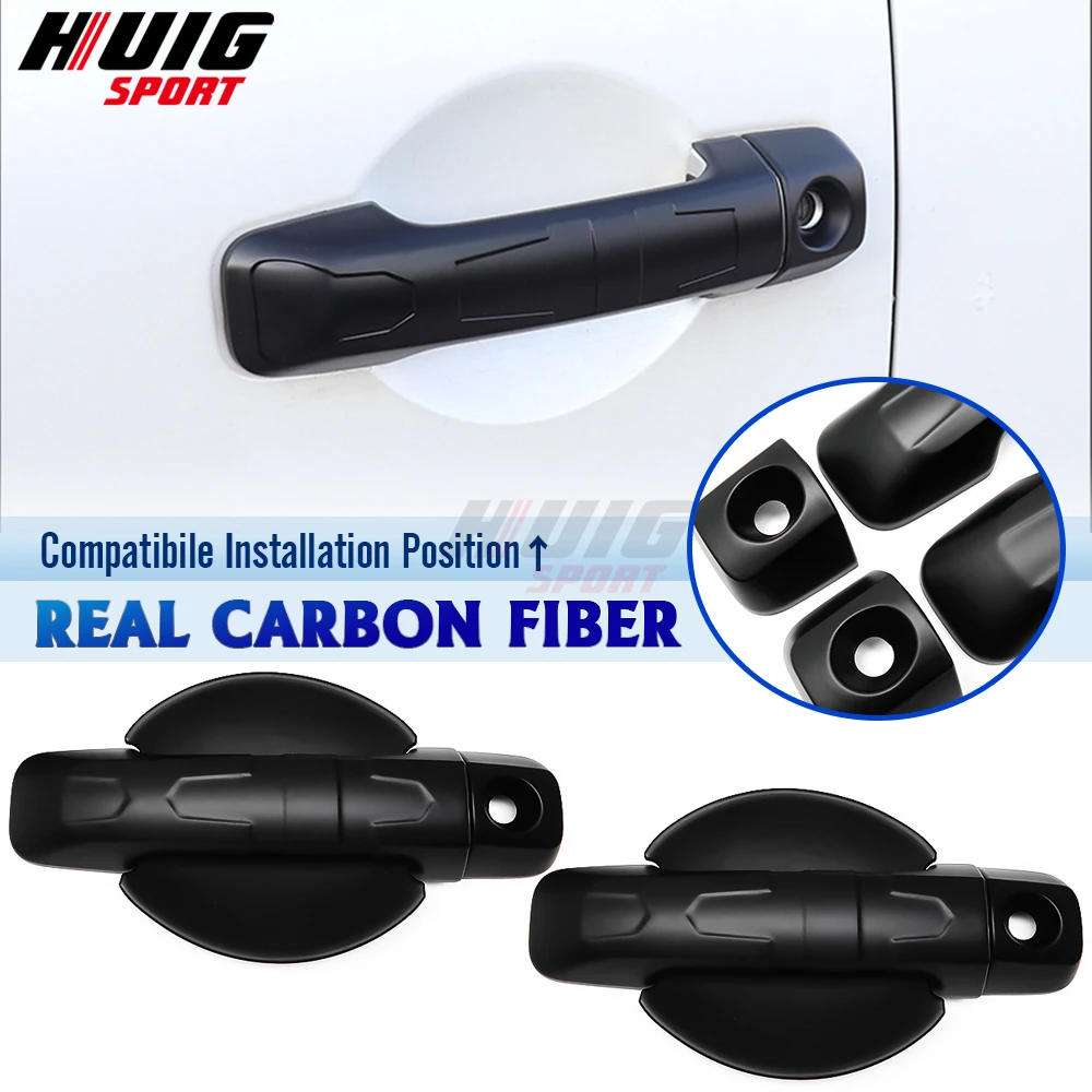 For Toyota FJ Cruiser 2007-2018 2019 2020 2021 2022 Exterior Doors Gate Handle Panel Cover Trim Frame Sticker Accessories