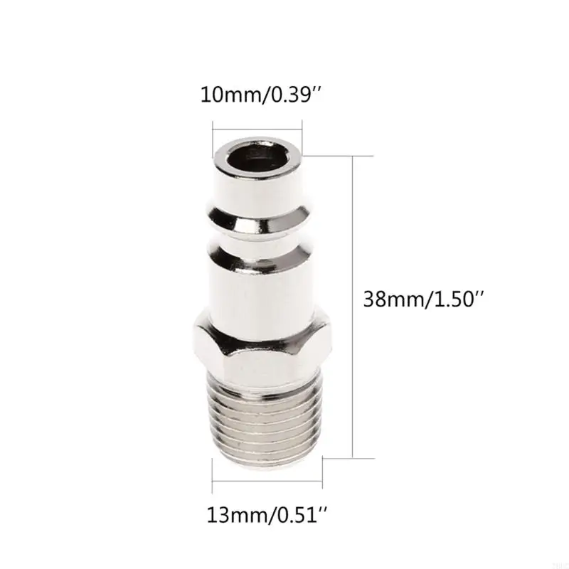 T8uc Euro Air Line Line Contting Concter Quick Release 1/4 дюйма BSP мужской нить