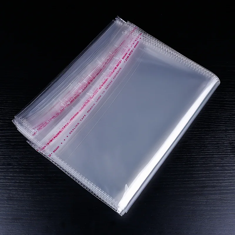 Width 6cm Transparent Plastic Self Adhesive Bag Self Sealing Small Bags for Pen Jewelry Candy Packing Cookie Packaging Bag