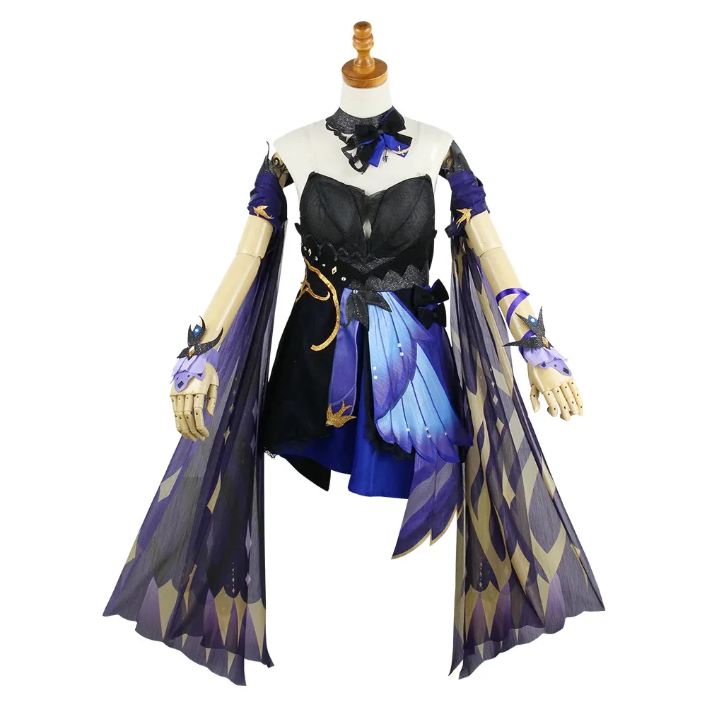 Genshin Impact Keqing Cosplay Trajes, Novos Trajes De Pele, Rabos De Cavalo Perucas, Roxo Misto, Jogo