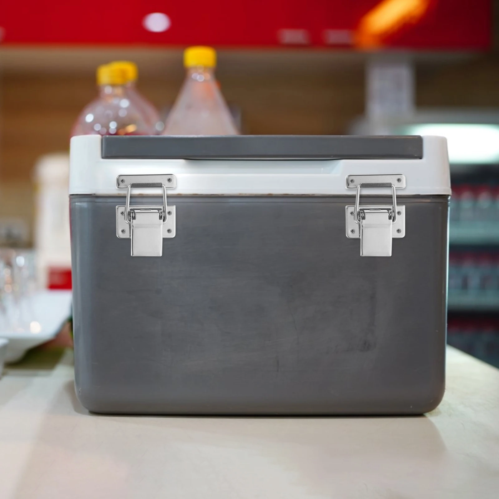 

2 pcs Stainless Steel Latch Lock Sealing Buckle For Toolbox Cooler Jewelry Box Portable Closures Replacement Diy Cabinet