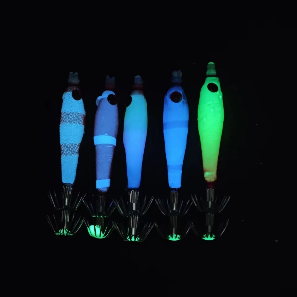 5pcs/set Squid Jig Lure Saltwater Shrimp Fishing Lure Cuttlefish Shrimp Baits Sea Fishing Accessories Octopus Lure Baits