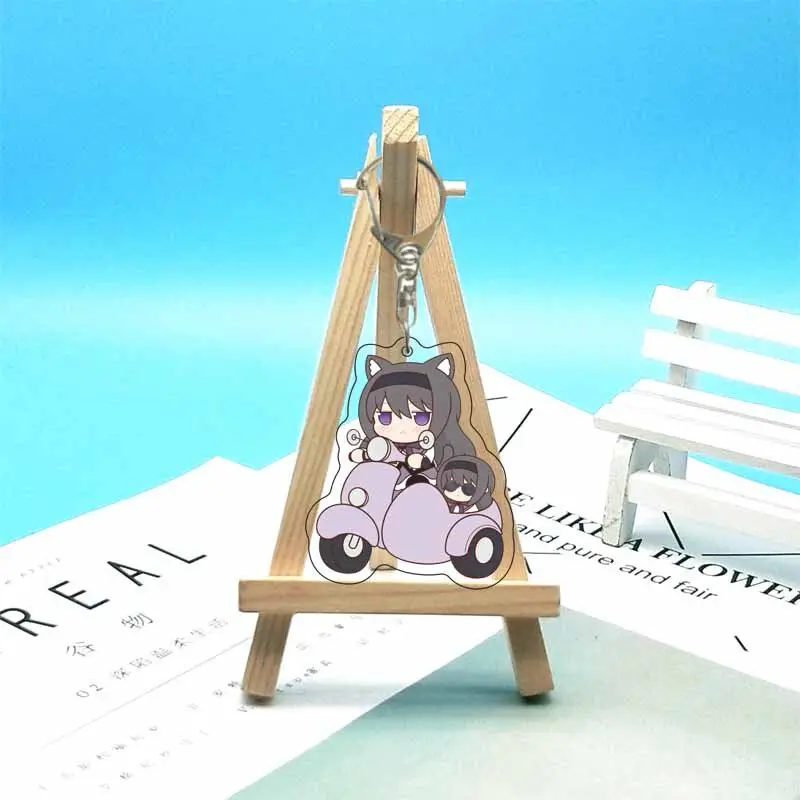 55MM Anime Puella Magi Madoka Magica Figure Akemi Homura Sakura Kyōko Tomoe Mami Kaname Madoka Acrylic Keychain Cute Gifts view 4