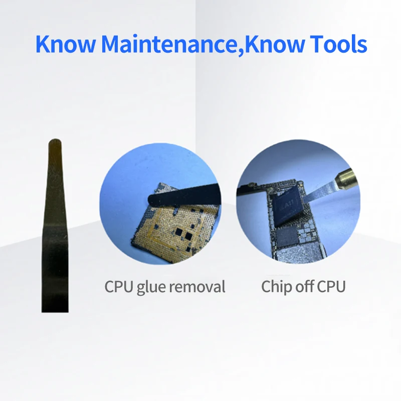 LANRUI Set di lame per riparazione CPU per riparazione di telefoni cellulari Disco rigido CPU Chip IC Smontaggio Colla per bordi Colla nera Strumenti per lama da taglio