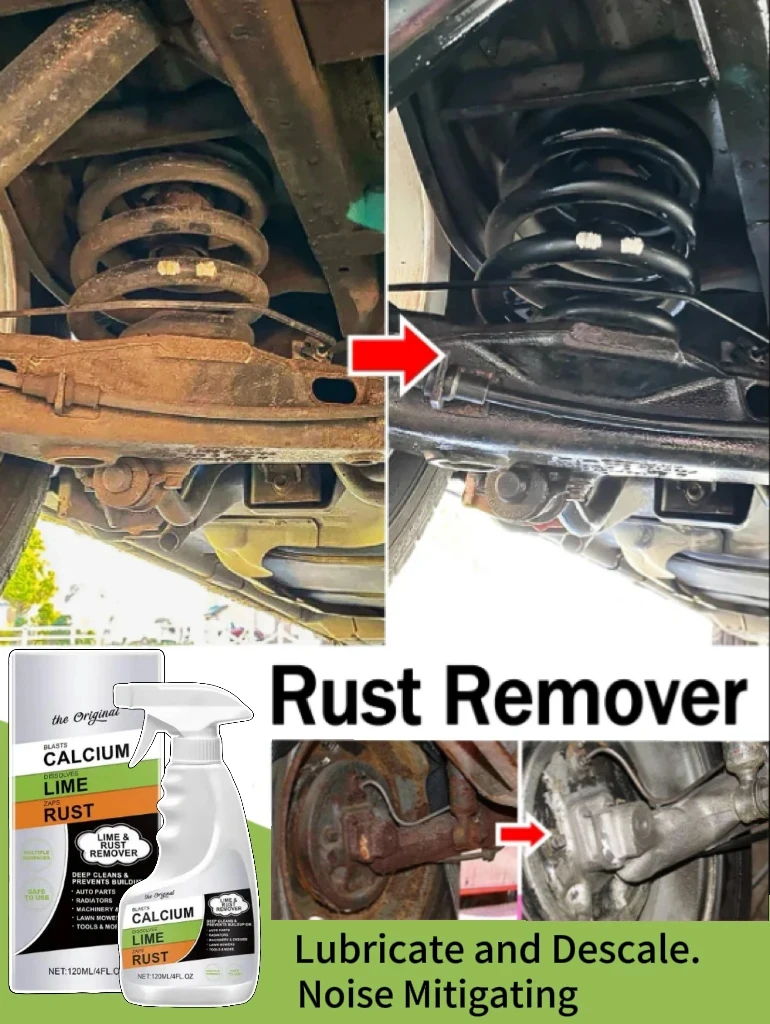 Car Rust Removal Spray Engine Rust Remover Auto Parts Maintenance Cleaner Fast Rust Removal and Anti-corrosion