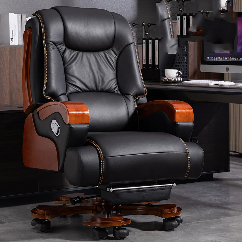 Executive Computer Office Chair Nordic Comfortable Designer Throne Office Chair Leather Reading Sillas De Oficina Home Furniture