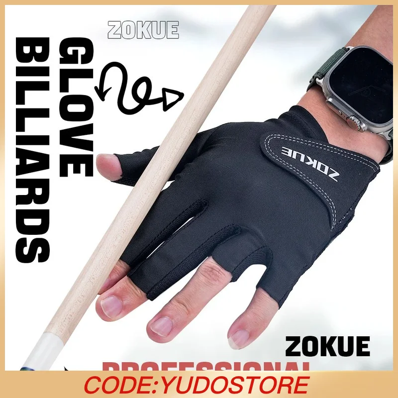 

ZOKUE billiards glove with Left Hand Three Finger Professional Snooker Carom Glove 3 Fingers Professional for Billiard gloves
