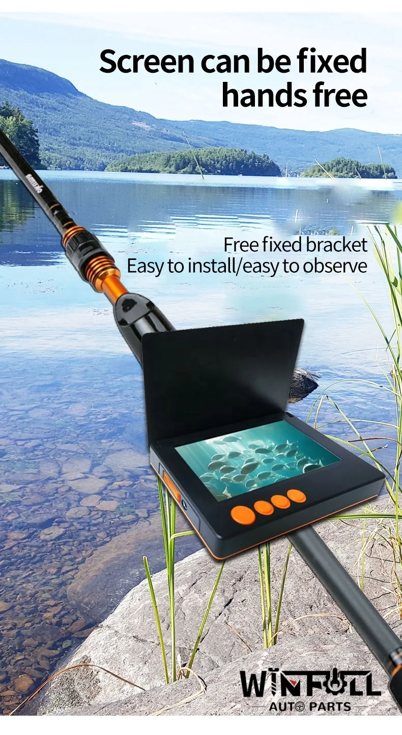 A Must-Have For Outdoor Fishing 4.3-Inch Ultra-Clear Screen Fish Finder With Ultra-High-Definition Pixel Probe 30M Line