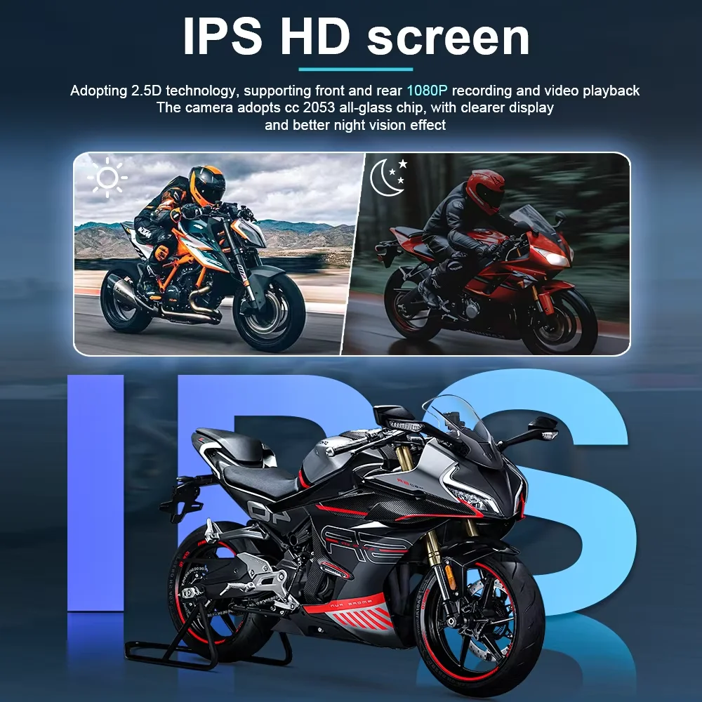Monitor de pantalla portátil para motocicleta, navegación de 5 pulgadas, resistente al agua, inalámbrico, Android, Auto, Apple Carplay