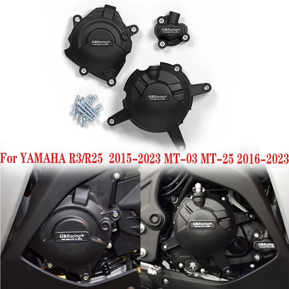 

R3 R25 MT03 Motorcycles Engine Covers Protectors For Yamaha YZF-R3 YZF-R25 2015-2023 MT-03 MT-25 2016-2023 Protection Set Case