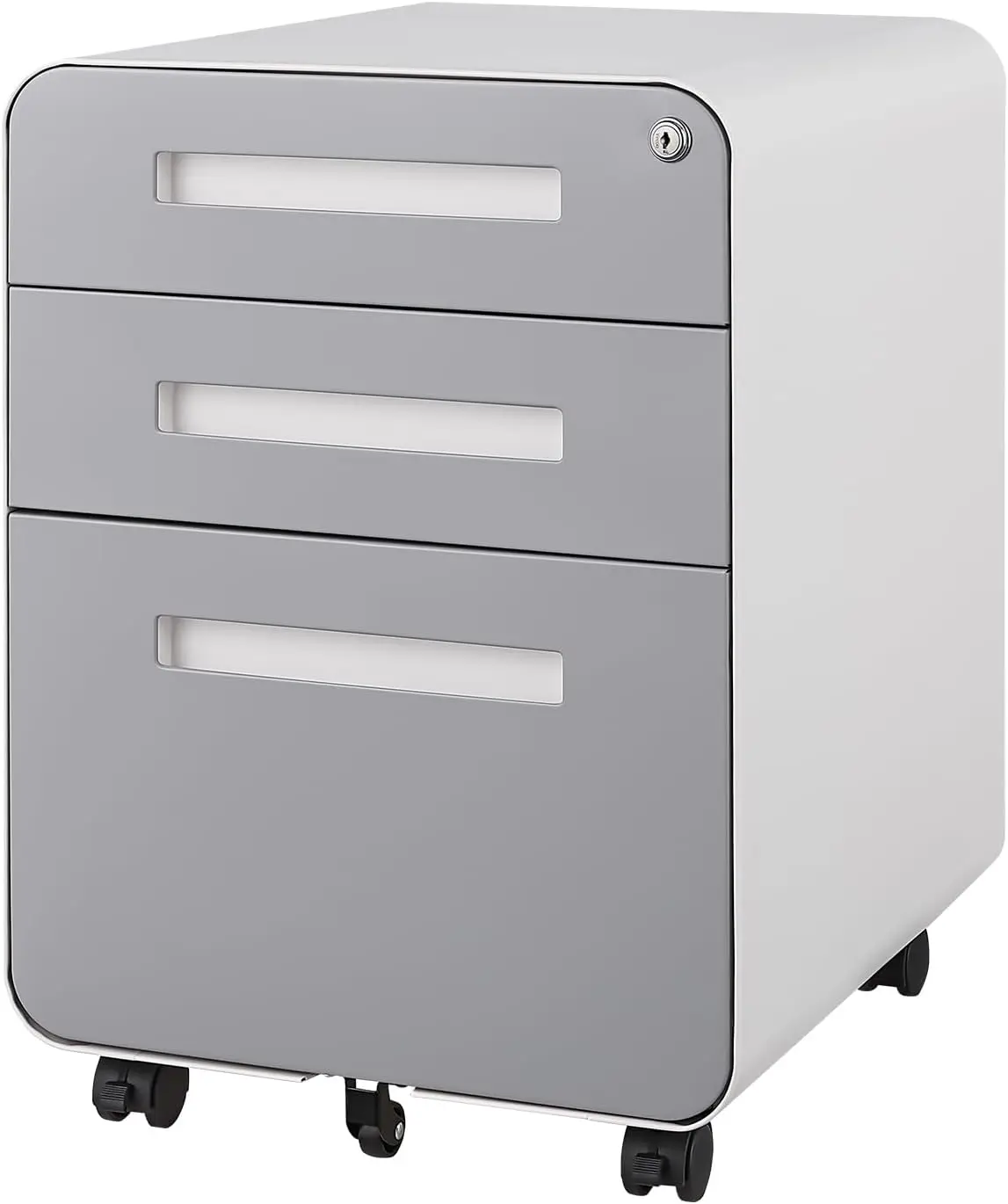 3 Drawer Metal Filing Cabinet,Small File Cabinet for Under Desk,Mobile File Cabinet,Filing Cabinet