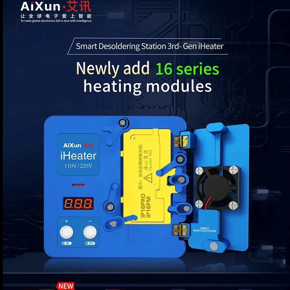 Aixun IHeater Intelligent Preheating Desoldering Station for IPhone X-16 Mainboard Layered Thermostat Heating Separation Repair