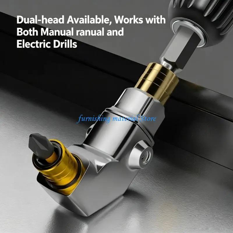 Y5GD 90 Degree Right Angled Driver Bit Extension Disassembly Screw Tool Screwdriver